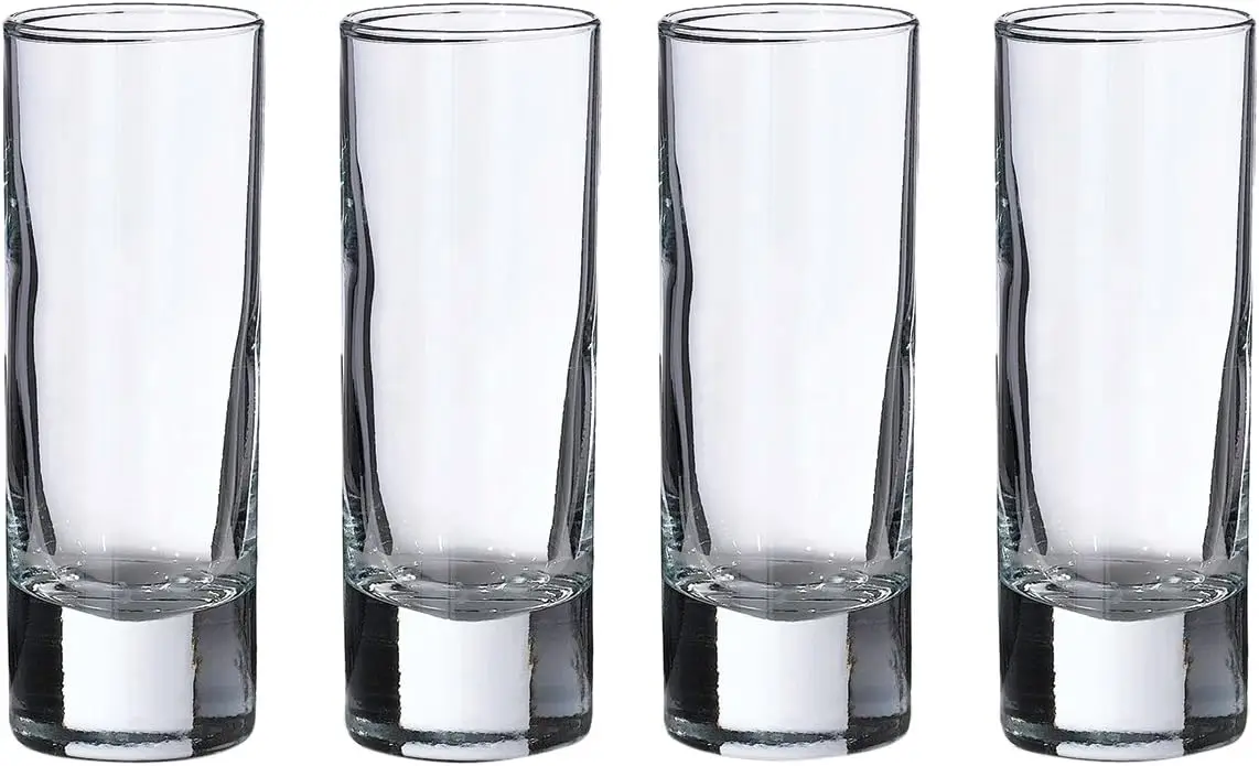 Set of 4 Tall Shot Glasses, 4 Count (Pack of 1), Clear, 2.25 ounces
Set of 4 Tall Shot Glasses, 4 Count (Pack of 1), Clear, 2.25 ounces