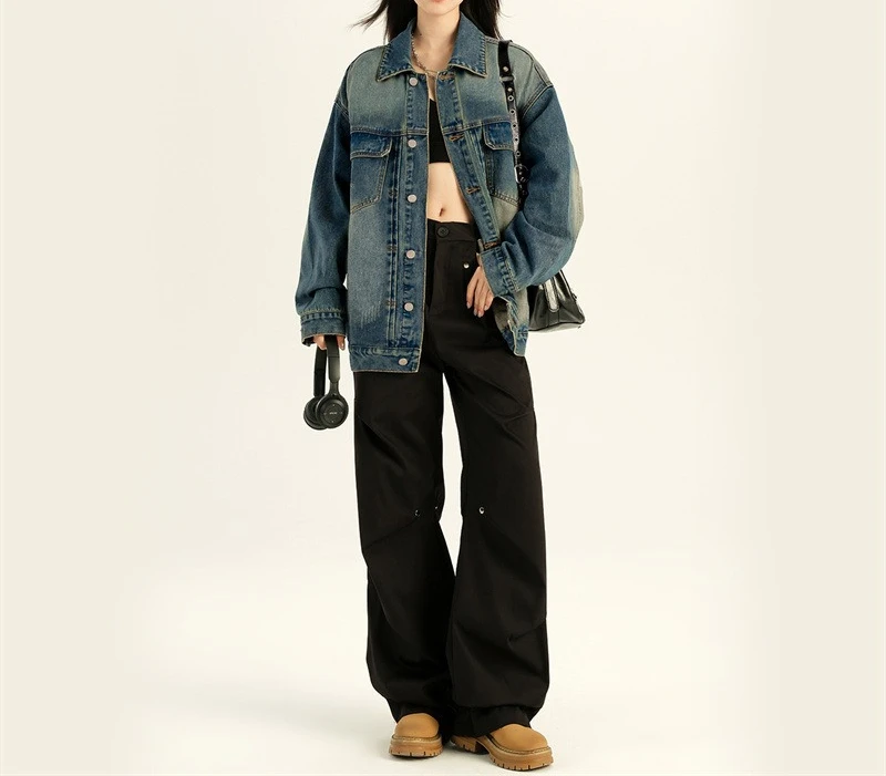 Retro Shoulder Denim Jacket for Women's Autumn 2025 New Design Versatile and Niche Cardigan Jacket
Retro Shoulder Denim Jacket for Women's Autumn 2025 New Design Versatile and Niche Cardigan Jacket