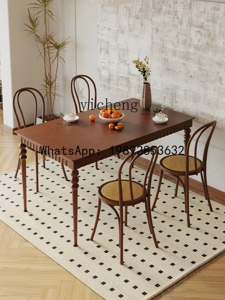LYY Solid Wood Dining Table Modern Minimalist Living Room Small Apartment Dining Table Log Antique Desk
LYY Solid Wood Dining Table Modern Minimalist Living Room Small Apartment Dining Table Log Antique Desk