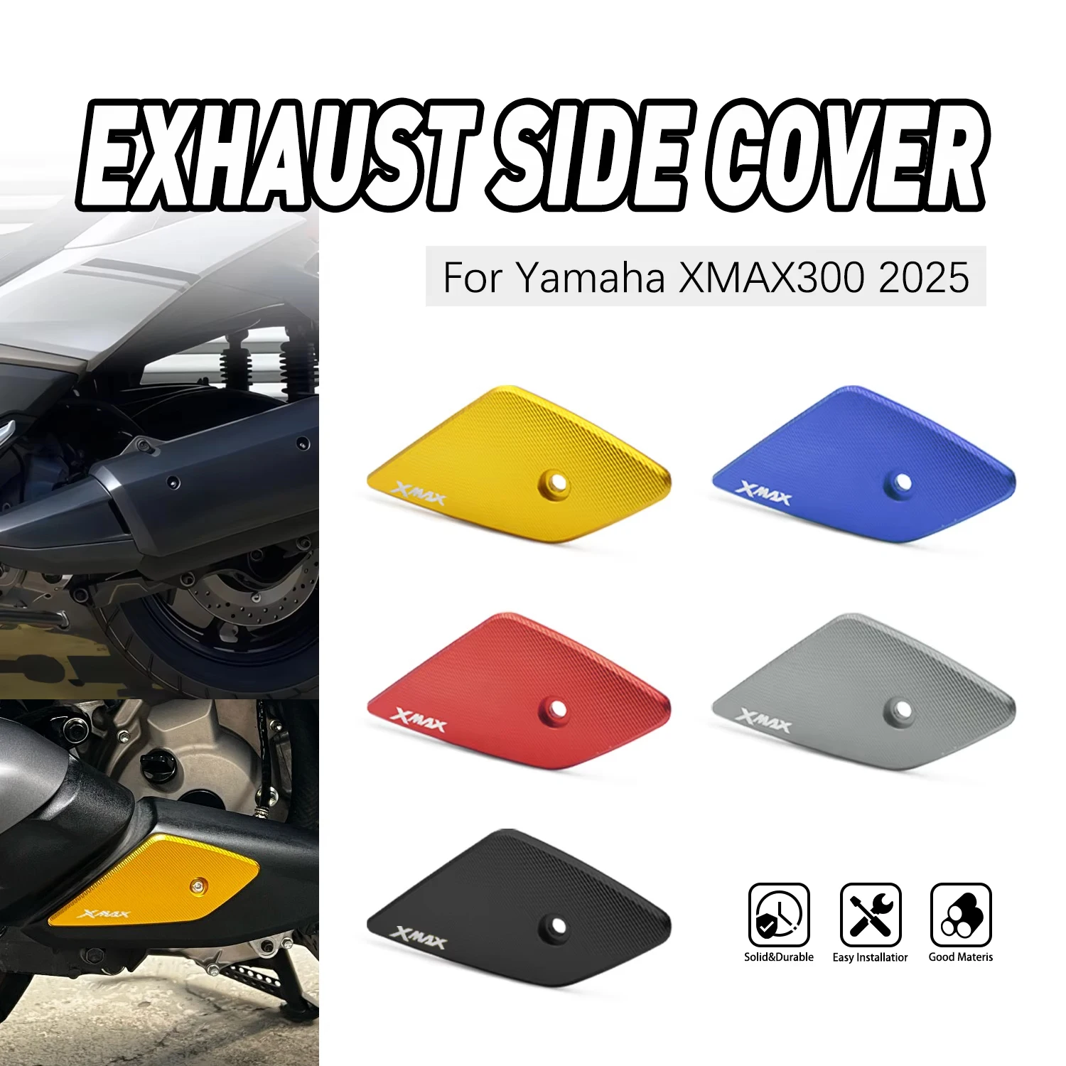 For YAMAHA XMAX300 XMAX250 XMAX 300 250 2025 Motorcycle CNC Aluminum Exhaust Pipe Decorative Protection Cover Accessories
For YAMAHA XMAX300 XMAX250 XMAX 300 250 2025 Motorcycle CNC Aluminum Exhaust Pipe Decorative Protection Cover Accessories