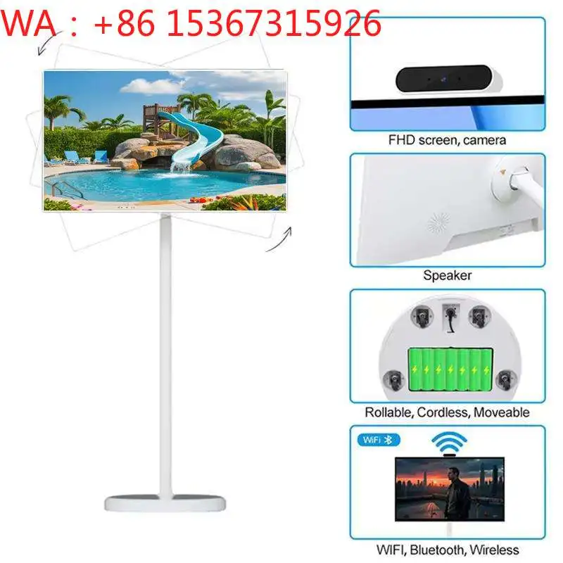 22 Inch 4GB+64GB Rollable Mobile LCD Touch Panel Built-in Speaker Touch Display With Wheels
22 Inch 4GB+64GB Rollable Mobile LCD Touch Panel Built-in Speaker Touch Display With Wheels