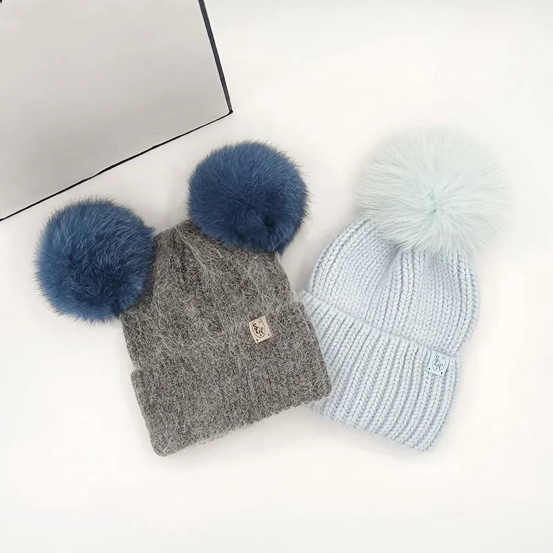 New comfortable soft top double tone rabbit fur knitted hat for women's casual autumn and winter fox fur ball beanies hat
New comfortable soft top double tone rabbit fur knitted hat for women's casual autumn and winter fox fur ball beanies hat