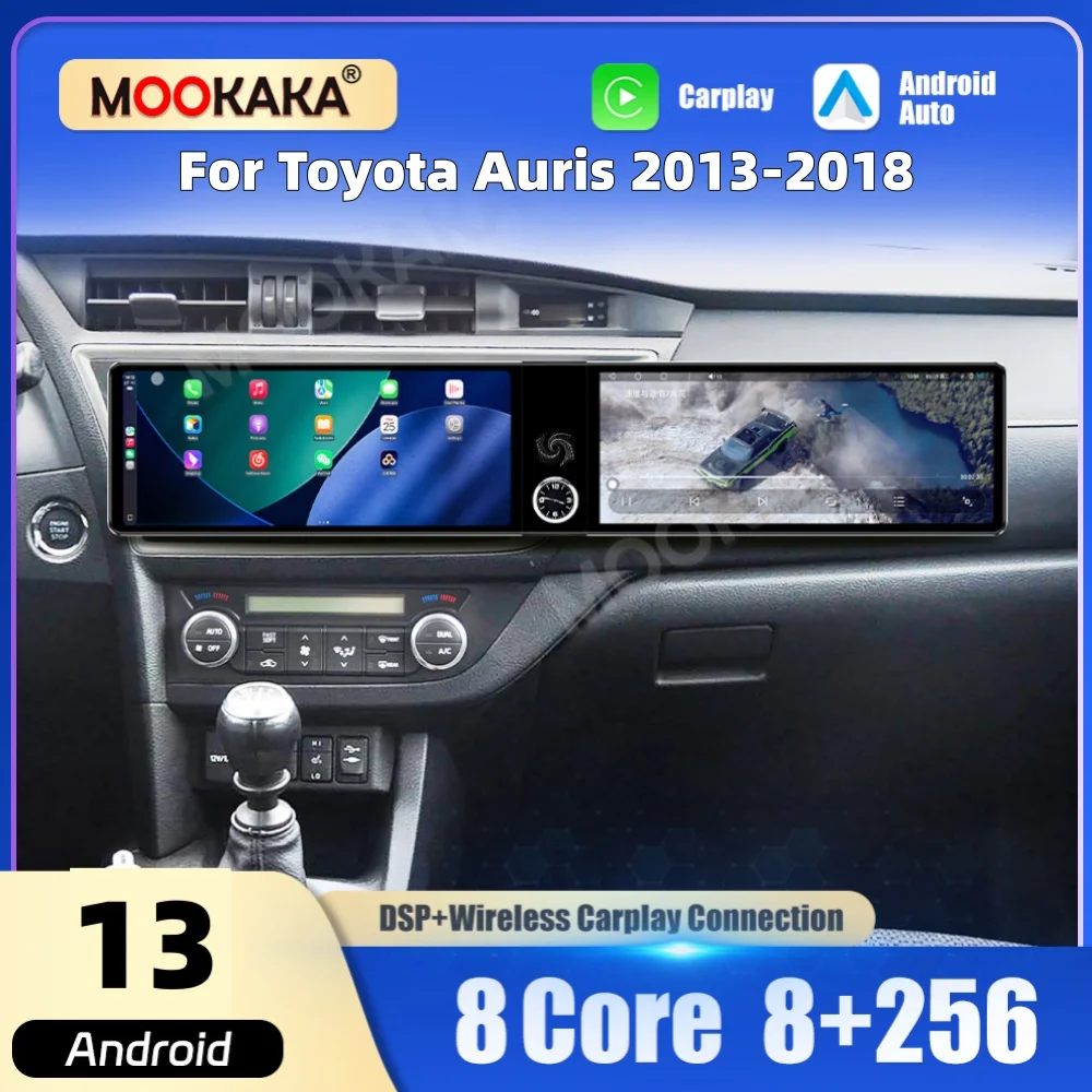 Dual 12.3“ Qualcomm Car Multimedia Player Android Screen For Toyota Auris 2013~2018 Car Radio GPS Navi CarPlay Auto Head Unit
Dual 12.3“ Qualcomm Car Multimedia Player Android Screen For Toyota Auris 2013~2018 Car Radio GPS Navi CarPlay Auto Head Unit