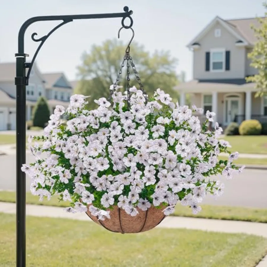 Artificial Faux Hanging Plants Flowers Basket for Outdoors Decoration, Hanging Planters with Fake Silk Daisy Flowers for Outsid
Artificial Faux Hanging Plants Flowers Basket for Outdoors Decoration, Hanging Planters with Fake Silk Daisy Flowers for Outsid