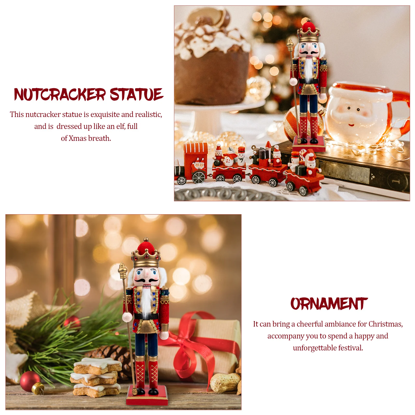 Statuette Child Animated Christmas Decorations Cloth Desktop Classic Nutcracker
Statuette Child Animated Christmas Decorations Cloth Desktop Classic Nutcracker