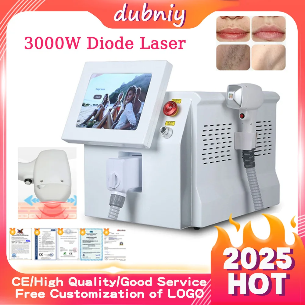 dubniy Portable Triple Wave Soprano Ice Titanium 755/1064/808nm Permanent 3 Wavelength Skin Diode Laser Hair Removal Machine
dubniy Portable Triple Wave Soprano Ice Titanium 755/1064/808nm Permanent 3 Wavelength Skin Diode Laser Hair Removal Machine