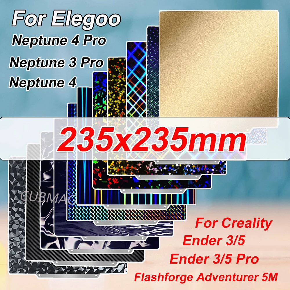 Для Elegoo Neptune 4 Pro Build Plate Neptune 3 Pro, двухсторонний лист из пружинной стали PEI PEO для Neptune 4 Ender 3 Adventurer 5M
Для Elegoo Neptune 4 Pro Build Plate Neptune 3 Pro, двухсторонний лист из пружинной стали PEI PEO для Neptune 4 Ender 3 Adventurer 5M