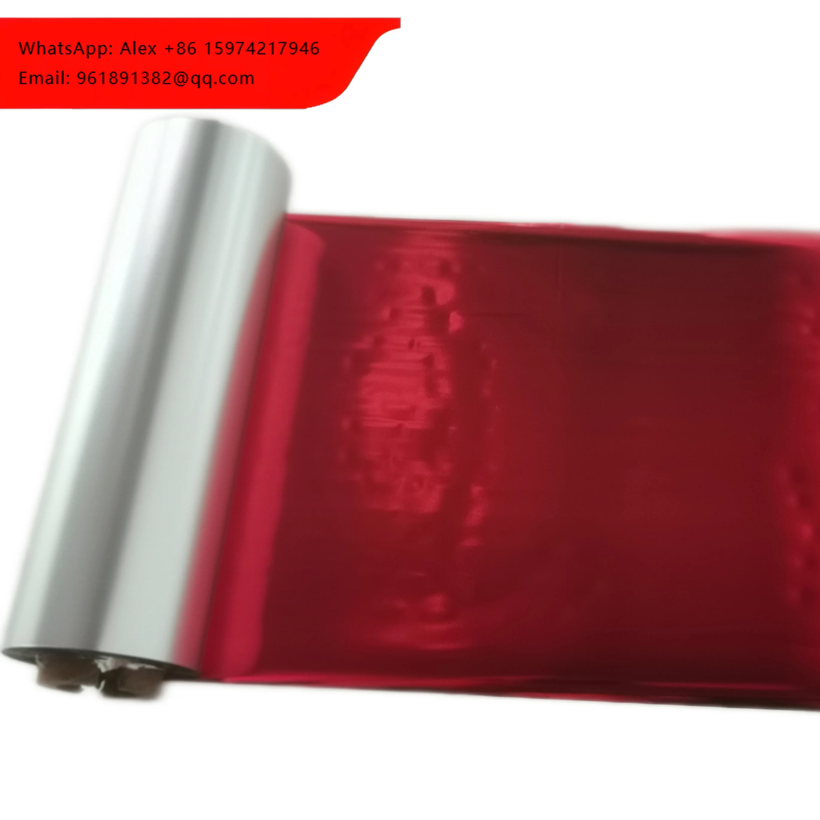 Wholesale Premium Wax Resin Thermal Transfer Ribbon Shiny Metallic Red Printer Ribbon For Gift Ribbon
Wholesale Premium Wax Resin Thermal Transfer Ribbon Shiny Metallic Red Printer Ribbon For Gift Ribbon