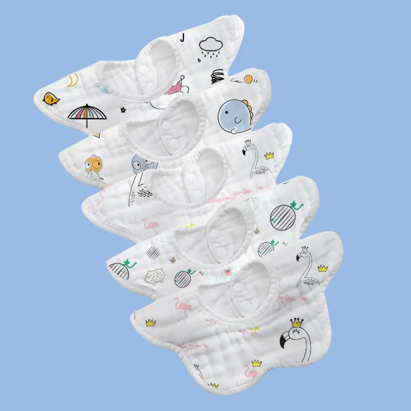 5pcs Cotton 360 Degree Rotating Flower Waterproof Baby Burp Cloths Saliva Towel Cartoon Soft Round Baby Bibs Feeding Scarf
5pcs Cotton 360 Degree Rotating Flower Waterproof Baby Burp Cloths Saliva Towel Cartoon Soft Round Baby Bibs Feeding Scarf