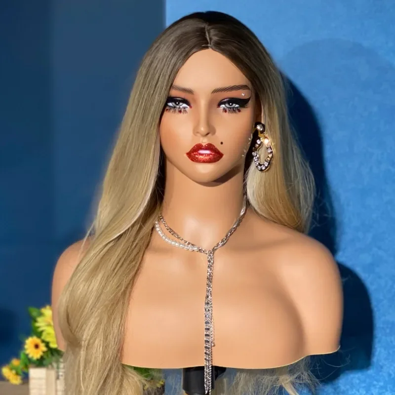 Realistic Female Mannequin Head with Shoulder for Wigs Hats Display PVC Dummy Bust
Realistic Female Mannequin Head with Shoulder for Wigs Hats Display PVC Dummy Bust