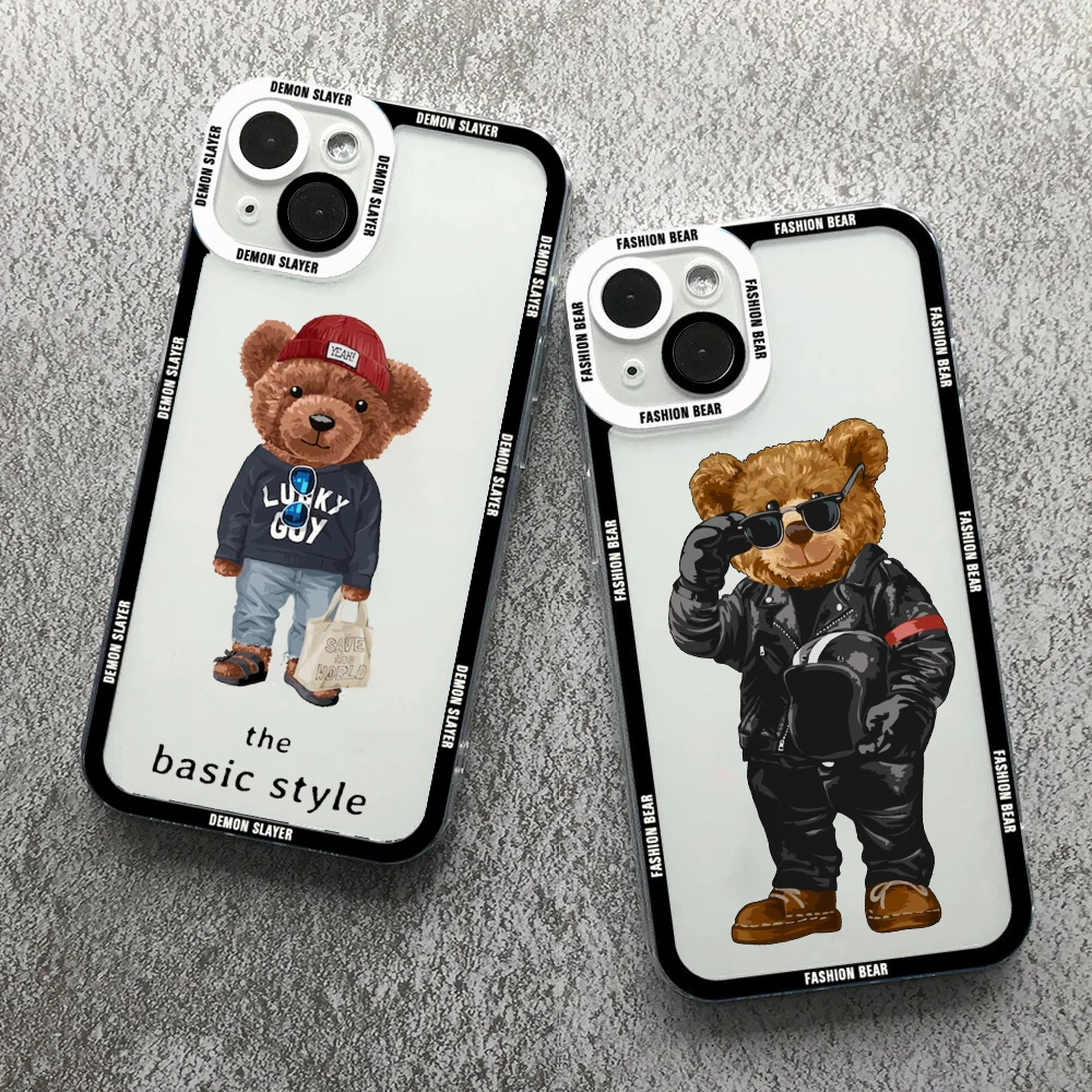 Funny Couple sports bear Angel Eyes Phone Case For iPhone 16 15 14 13 12 11 Pro Max XSMAX X XR 15 16 Plus Clear Silicone Cover
Funny Couple sports bear Angel Eyes Phone Case For iPhone 16 15 14 13 12 11 Pro Max XSMAX X XR 15 16 Plus Clear Silicone Cover