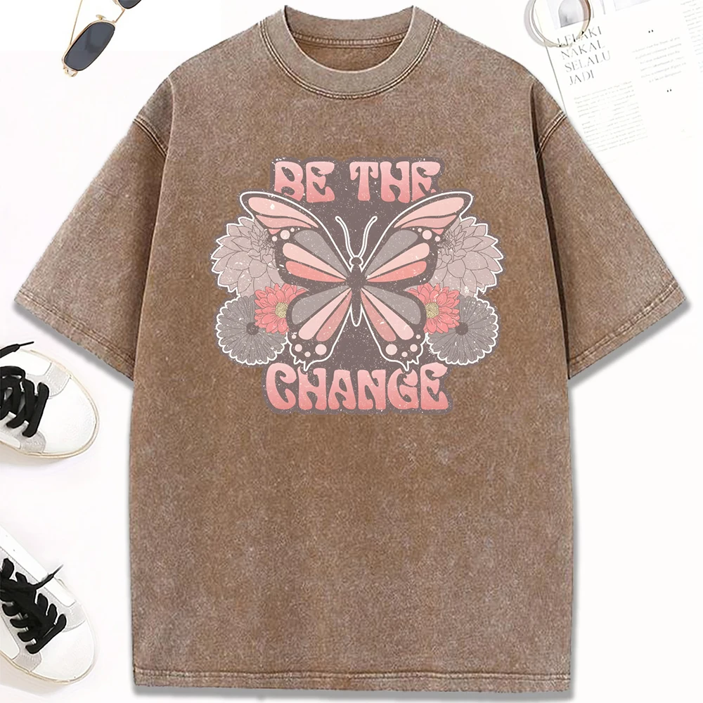 Be The Change, креативные женские потертые футболки с принтом бабочки, повседневные топы в стиле хип-хоп, разноцветная хлопковая одежда, свободная футболка Y2K
Be The Change, креативные женские потертые футболки с принтом бабочки, повседневные топы в стиле хип-хоп, разноцветная хлопковая одежда, свободная футболка Y2K