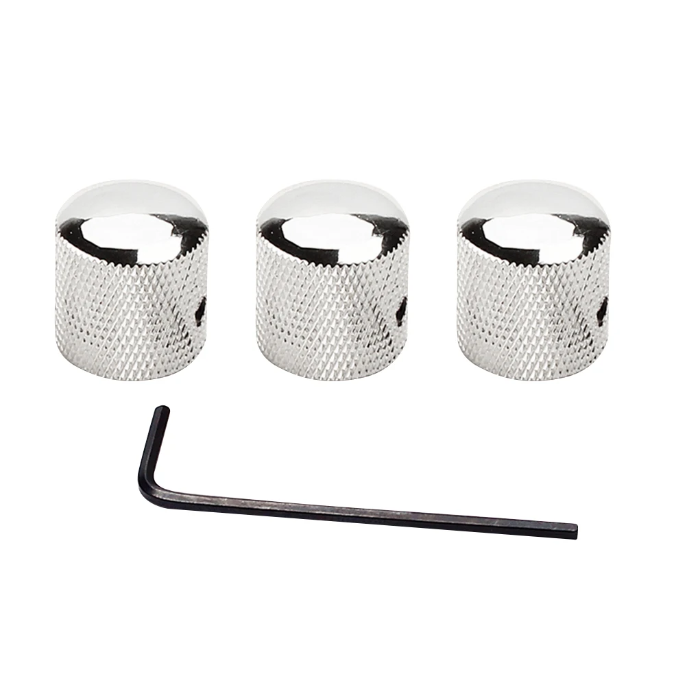 3pcs 2T1V Electric Bass Guitar Volume Tone Control Knobs with Hole Dome Knobs with Wrench Guitar Parts Accessories GD105A (Silve
3pcs 2T1V Electric Bass Guitar Volume Tone Control Knobs with Hole Dome Knobs with Wrench Guitar Parts Accessories GD105A (Silve