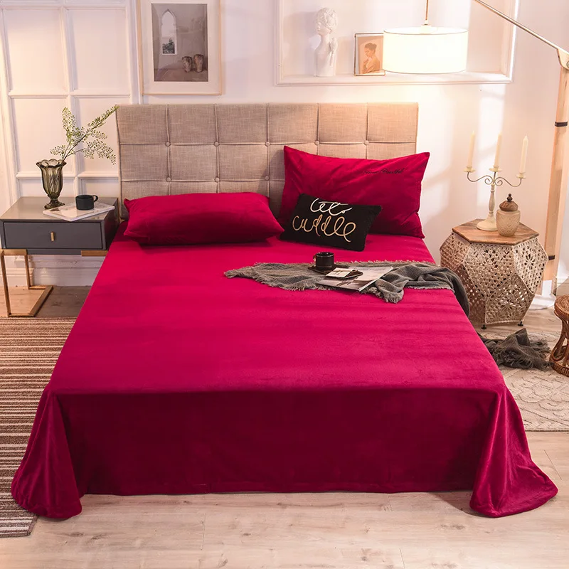 Autumn And Winter Warm Crystal Velvet Single Bedspread Solid Color Super Soft Bed Sheet Bedding Bedspread Home Textile
Autumn And Winter Warm Crystal Velvet Single Bedspread Solid Color Super Soft Bed Sheet Bedding Bedspread Home Textile