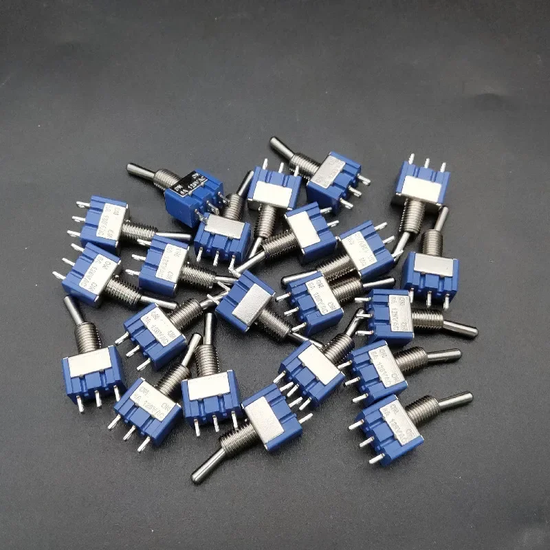 10Pcs Two Way 3 legs Mini Electric Guitar Humbucker Pickup Coil Split Selecting Switch AC 125V 6A ON/ON Blue
10Pcs Two Way 3 legs Mini Electric Guitar Humbucker Pickup Coil Split Selecting Switch AC 125V 6A ON/ON Blue