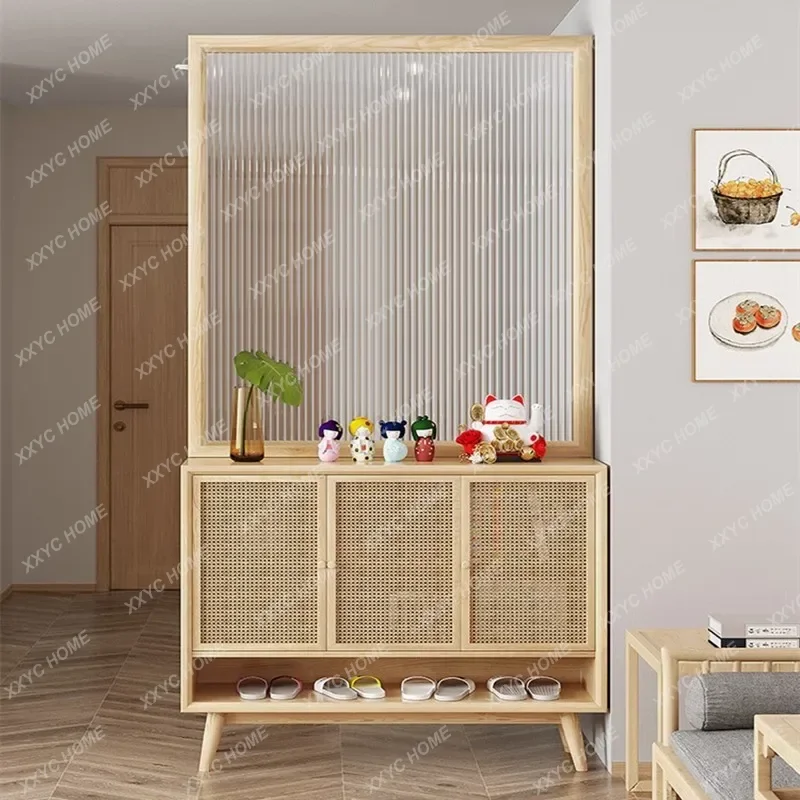 Modern solid wood living room entrance cabinet Changhong glass screen hole board combination cabinet
Modern solid wood living room entrance cabinet Changhong glass screen hole board combination cabinet