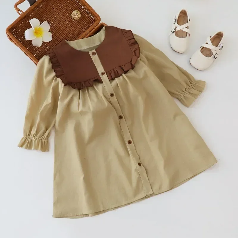 Kids Girls Dress Long Sleeves Casual Dresses For Girls Soft Children's Clothes Korean Style Princess Clothing 2-7Years Spring
Kids Girls Dress Long Sleeves Casual Dresses For Girls Soft Children's Clothes Korean Style Princess Clothing 2-7Years Spring