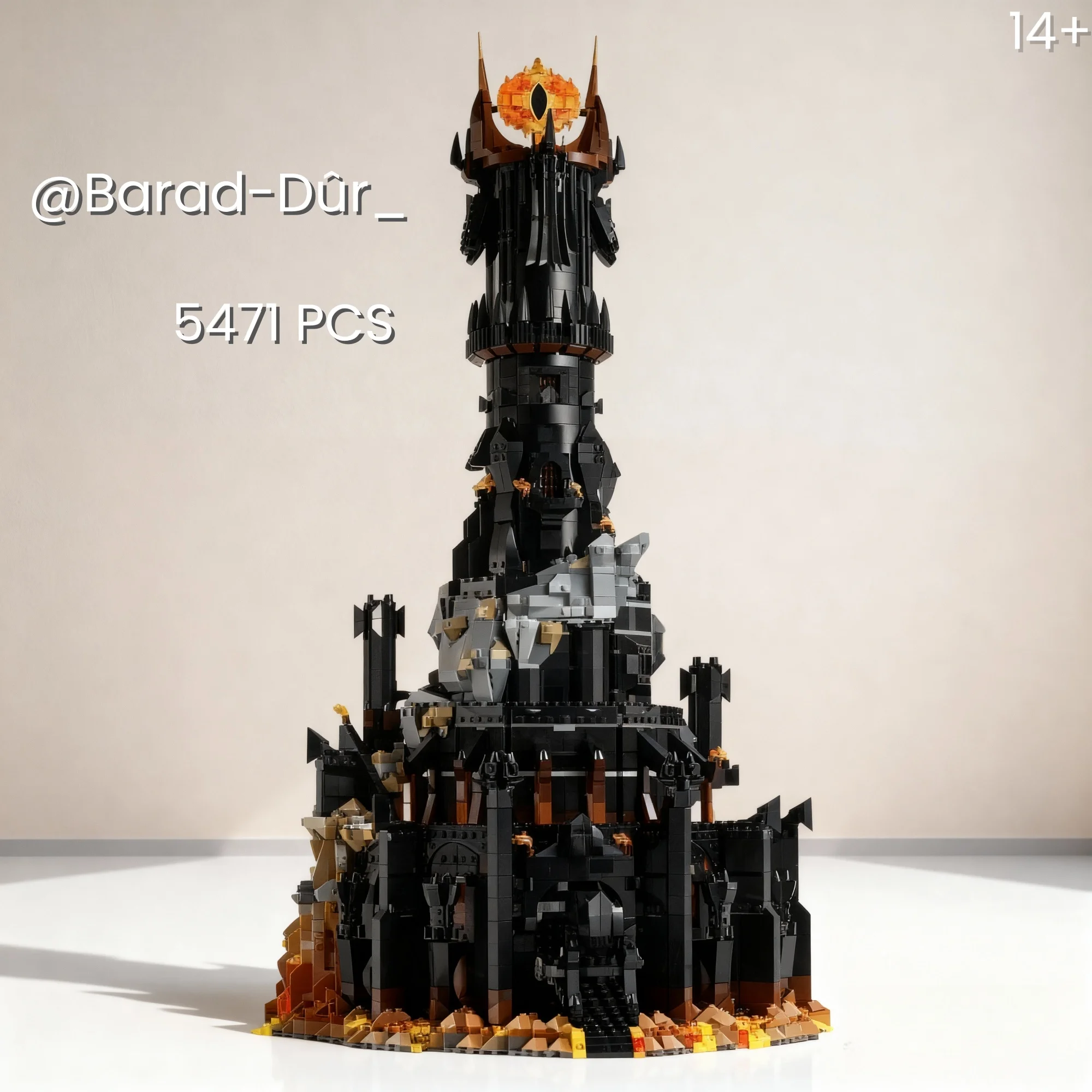 5471PCS Black Tower Dark Model MOC The Eye of Sauron Building Blocks Bricks for Adult Christmas Gifts Movie Souvenir Set
5471PCS Black Tower Dark Model MOC The Eye of Sauron Building Blocks Bricks for Adult Christmas Gifts Movie Souvenir Set