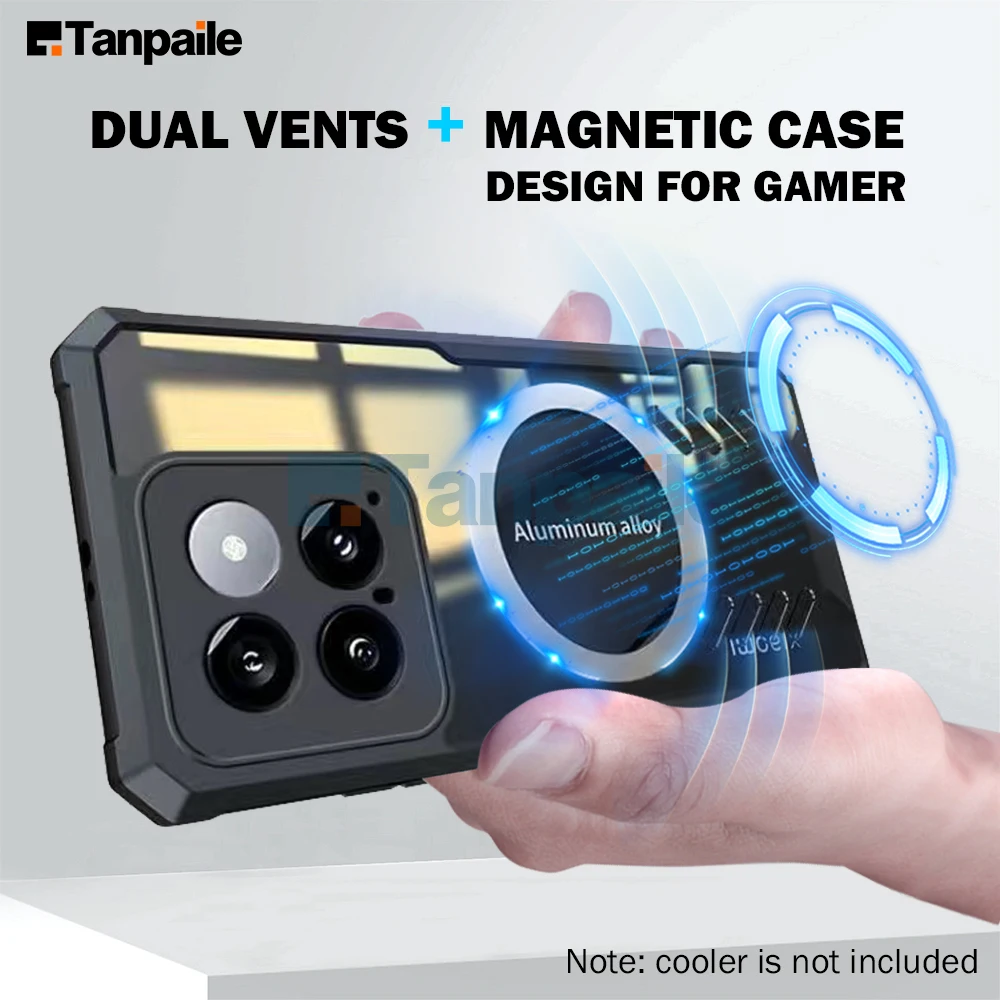 Cooling Magnetic Case For Xiaomi 14 Pro Shockproof Bumper Heat Dissipation Cover
Cooling Magnetic Case For Xiaomi 14 Pro Shockproof Bumper Heat Dissipation Cover