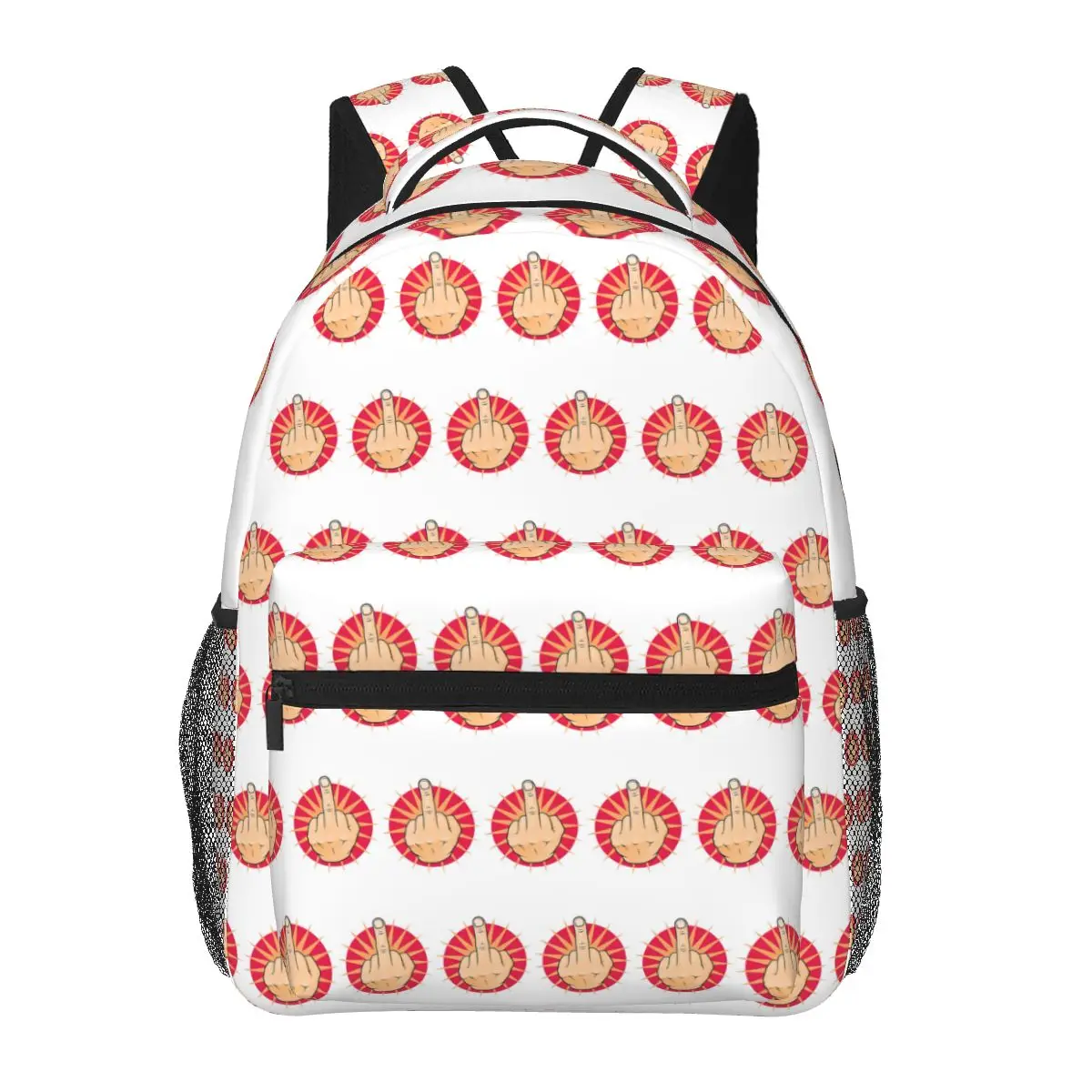 Hand Gesture Design Middle Finger Shows Middle Fingers Student Backpack School Bag Hiking Travel Daypack Bookbag Shoulder Bags
Hand Gesture Design Middle Finger Shows Middle Fingers Student Backpack School Bag Hiking Travel Daypack Bookbag Shoulder Bags