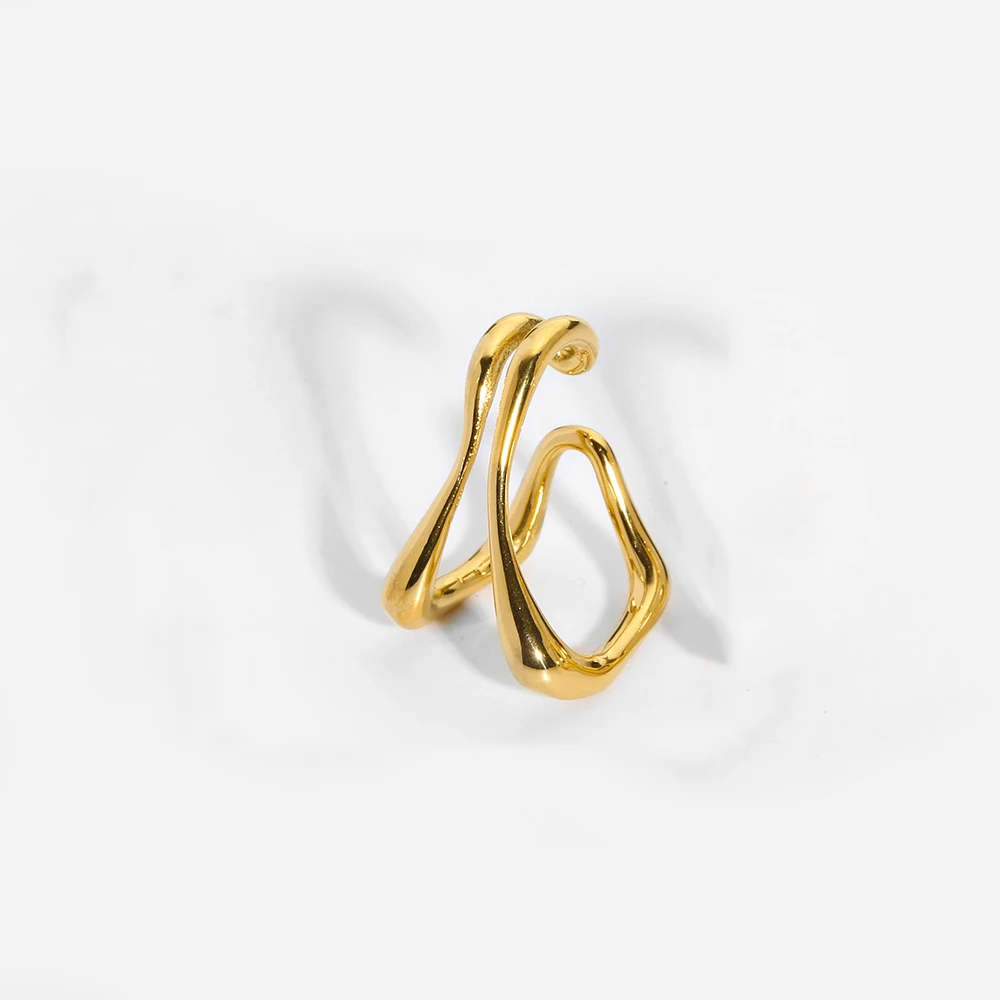 1pc Stainless Steel Double Ear Bone Clip Earring Statement Gold Plated Metal Ear Cuffs Fake Non-Piercing Earrings For Women Gift
1pc Stainless Steel Double Ear Bone Clip Earring Statement Gold Plated Metal Ear Cuffs Fake Non-Piercing Earrings For Women Gift