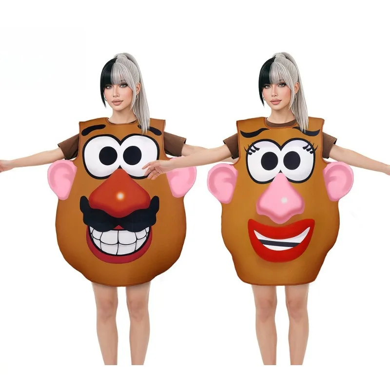 Halloween Cosplay Costume Cartoon Toy Mobilization Mr. Potato Jumpsuit Stage Performance Party Rubbing Playing Outfit for Adult
Halloween Cosplay Costume Cartoon Toy Mobilization Mr. Potato Jumpsuit Stage Performance Party Rubbing Playing Outfit for Adult