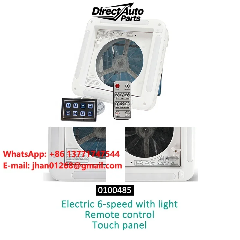 HEYRV DC12V 280MM RV Roof Vent Fan With LED Light & Remote Control Panel Electric Control Caravan Skylight
HEYRV DC12V 280MM RV Roof Vent Fan With LED Light & Remote Control Panel Electric Control Caravan Skylight