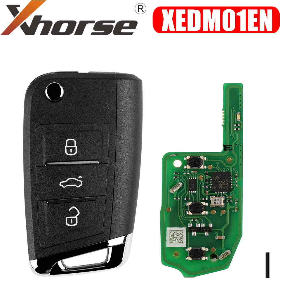 Xhorse XEDM01EN Super Remote Key MQB Style 3 Buttons Built-in Super Chip
Xhorse XEDM01EN Super Remote Key MQB Style 3 Buttons Built-in Super Chip