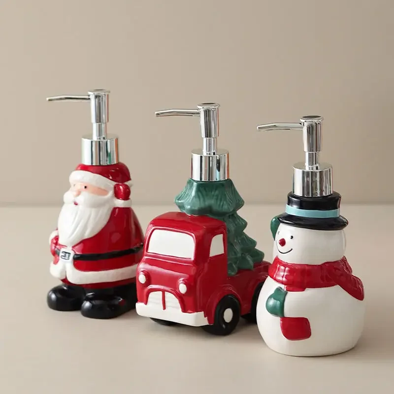 Painted Christmas Ceramic Lotion Bottle Hand Sanitizer Shampoo Moisture Bottled Hotel Press Soap Dispenser Bathroom Accessories
Painted Christmas Ceramic Lotion Bottle Hand Sanitizer Shampoo Moisture Bottled Hotel Press Soap Dispenser Bathroom Accessories