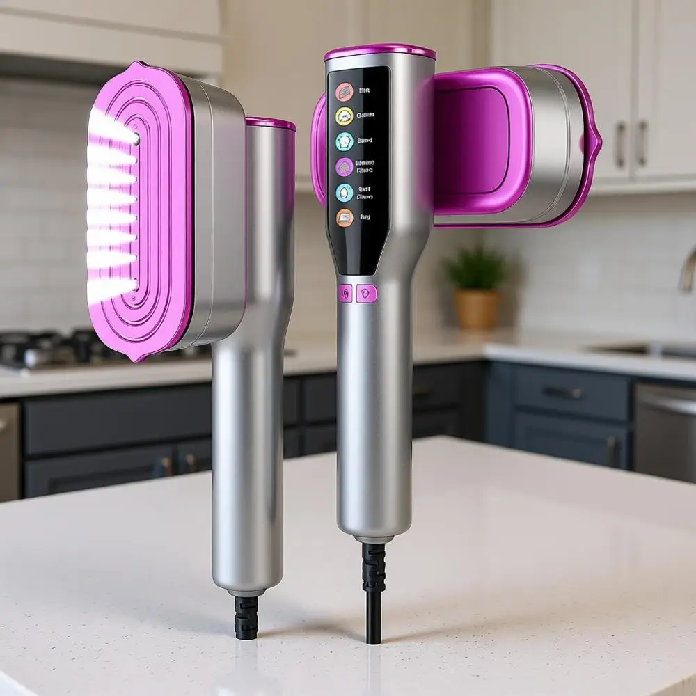 Портативный ручной отпариватель для одежды 2-в-1 (отпариватель и утюг), нагрев за 10 секунд, LED-дисплей, 6 режимов, резервуар 130 мл, функция самоочистки, мощность 1200 Вт
Портативный ручной отпариватель для одежды 2-в-1 (отпариватель и утюг), нагрев за 10 секунд, LED-дисплей, 6 режимов, резервуар 130 мл, функция самоочистки, мощность 1200 Вт