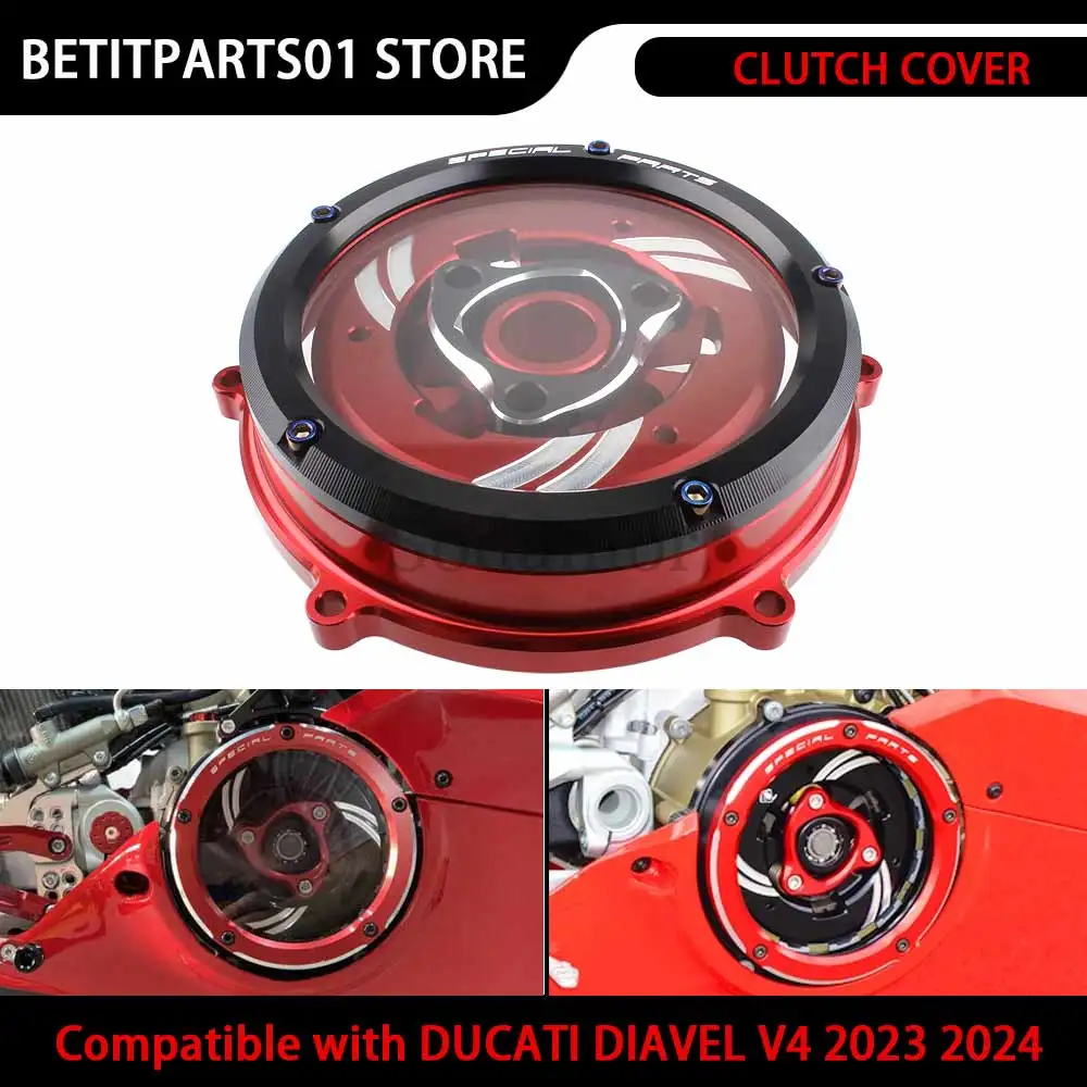 For DUCATI SUPERBIKE PANIGALE V4 2018 2019 2020 2021 2022 2023 2024 2025 Clear Clutch Cover CNC Aluminum Kit Red Black Accessory
For DUCATI SUPERBIKE PANIGALE V4 2018 2019 2020 2021 2022 2023 2024 2025 Clear Clutch Cover CNC Aluminum Kit Red Black Accessory