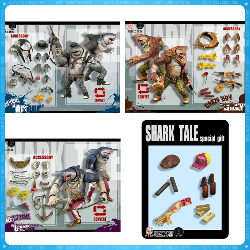 Original Fury Toys Abyss Force Wave 1 Shark Tale Squad Shark Three Brothers Action Anime Figure Statue Collection Model Toy Gift
Original Fury Toys Abyss Force Wave 1 Shark Tale Squad Shark Three Brothers Action Anime Figure Statue Collection Model Toy Gift
