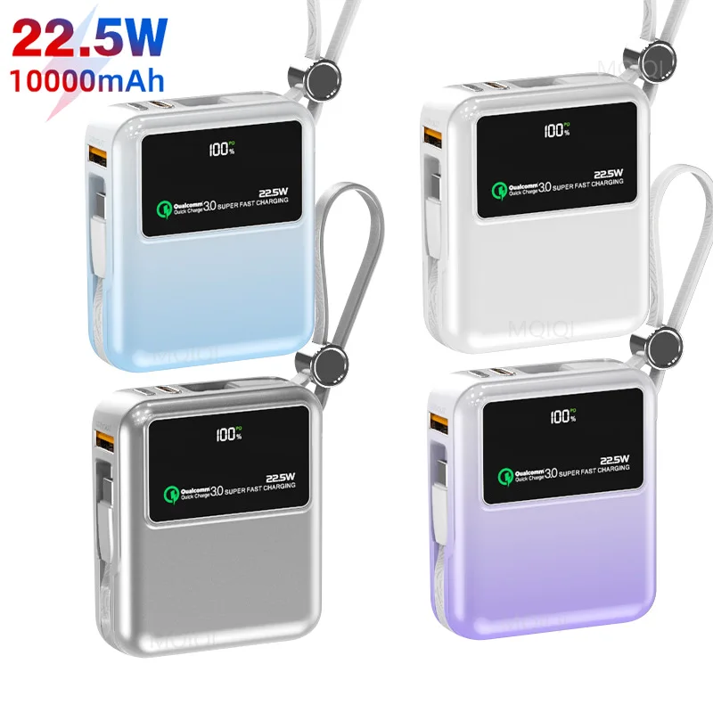 For iPhone 16 15 14 Samsung PD 22.5W PowerBank 10000mAh Mini External Battery Power Bank Rechargeable batteries Portable Charger
For iPhone 16 15 14 Samsung PD 22.5W PowerBank 10000mAh Mini External Battery Power Bank Rechargeable batteries Portable Charger