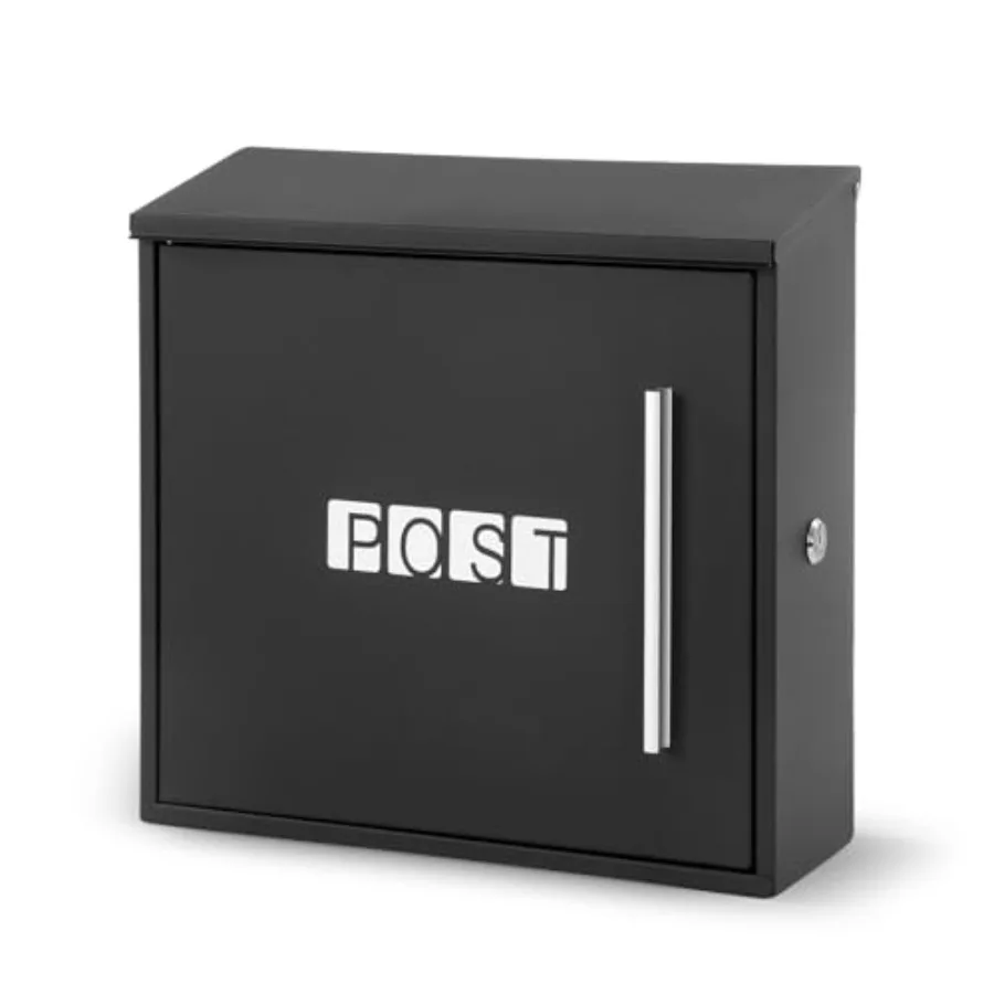 Wall Mounted Mailbox, Modern Metal Galvanized Steel Mailbox for Outside, 14x13x5inch Large Capacity Mailbox with Lock and Key D
Wall Mounted Mailbox, Modern Metal Galvanized Steel Mailbox for Outside, 14x13x5inch Large Capacity Mailbox with Lock and Key D
