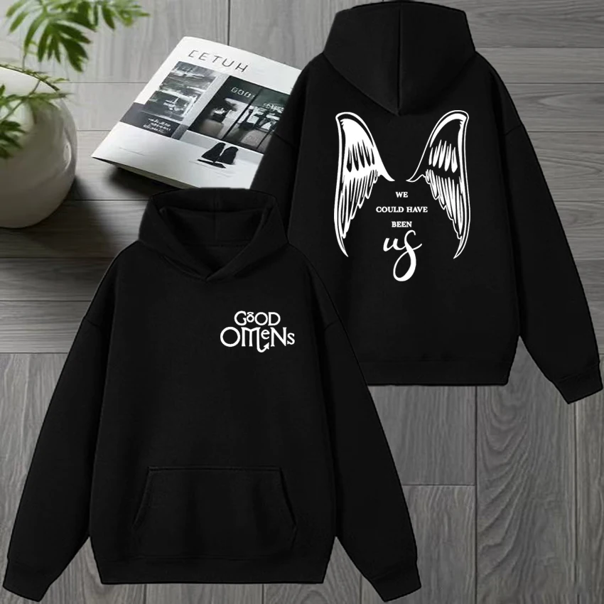 Hot Series Good Omens popular Graphics Hoodie Unisex vintage hip hop streetwear Men women Fleece Casual Long sleeve Sweatshirt
Hot Series Good Omens popular Graphics Hoodie Unisex vintage hip hop streetwear Men women Fleece Casual Long sleeve Sweatshirt
