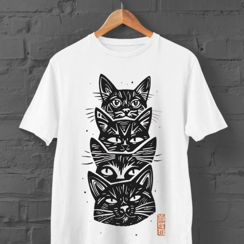 Японская футболка с котом Harajuku Streetwear Y2K Kawaii Anime Cat Top Хлопковая летняя модная футболка с короткими рукавами Японская футболка с принтом кандзи
Японская футболка с котом Harajuku Streetwear Y2K Kawaii Anime Cat Top Хлопковая летняя модная футболка с короткими рукавами Японская футболка с принтом кандзи