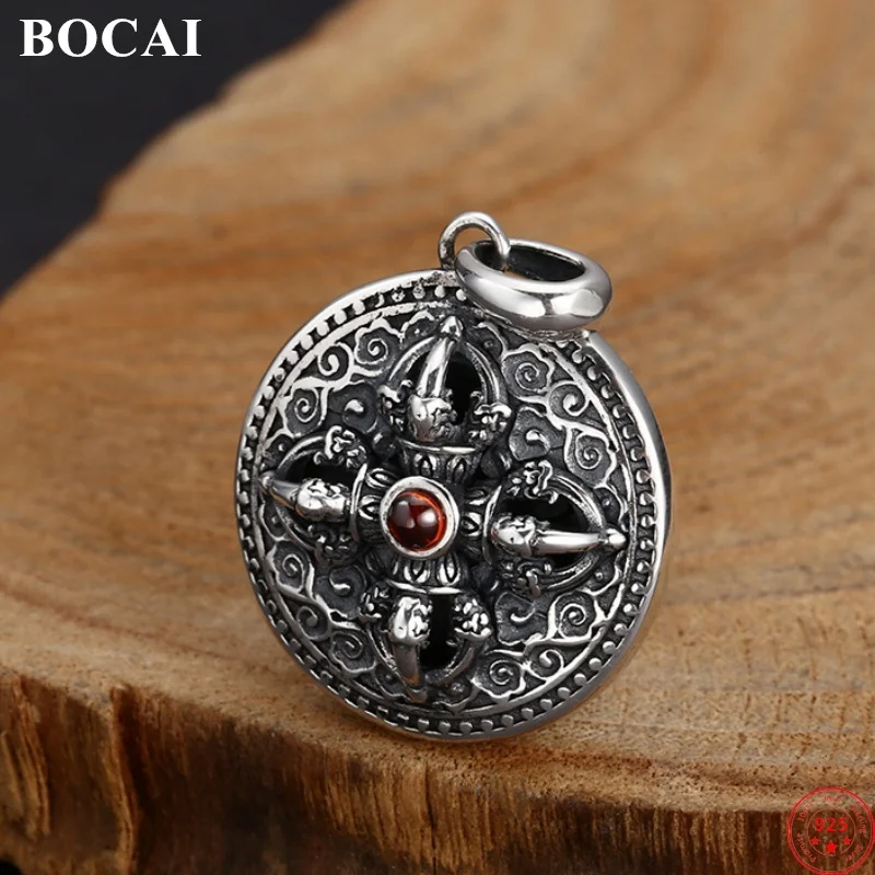 BOCAI S925 Стерлингового Серебра Подвески Подвески для Мужчин Женщин Китайский Стиль Ретро Узор Будда Ваджра Дордже Амулет Ювелирные Изделия Оптом
BOCAI S925 Стерлингового Серебра Подвески Подвески для Мужчин Женщин Китайский Стиль Ретро Узор Будда Ваджра Дордже Амулет Ювелирные Изделия Оптом