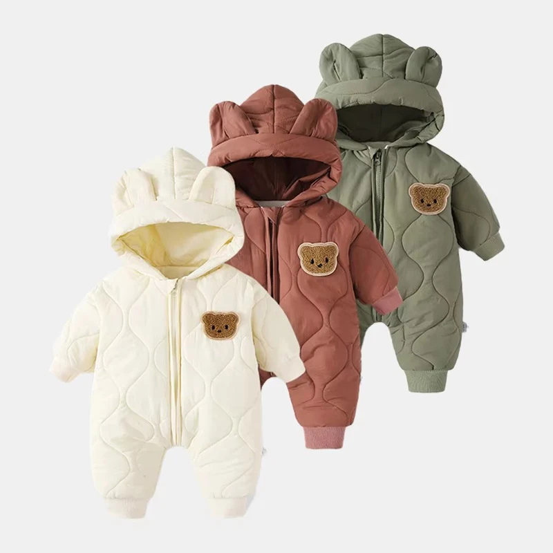 AYNIGIELL 2024 Winter Baby Clothing Fur Lining Warm Thick Toddler Girl's Boy's Rompers Cartoon Bear Infant Jumpsuit
AYNIGIELL 2024 Winter Baby Clothing Fur Lining Warm Thick Toddler Girl's Boy's Rompers Cartoon Bear Infant Jumpsuit