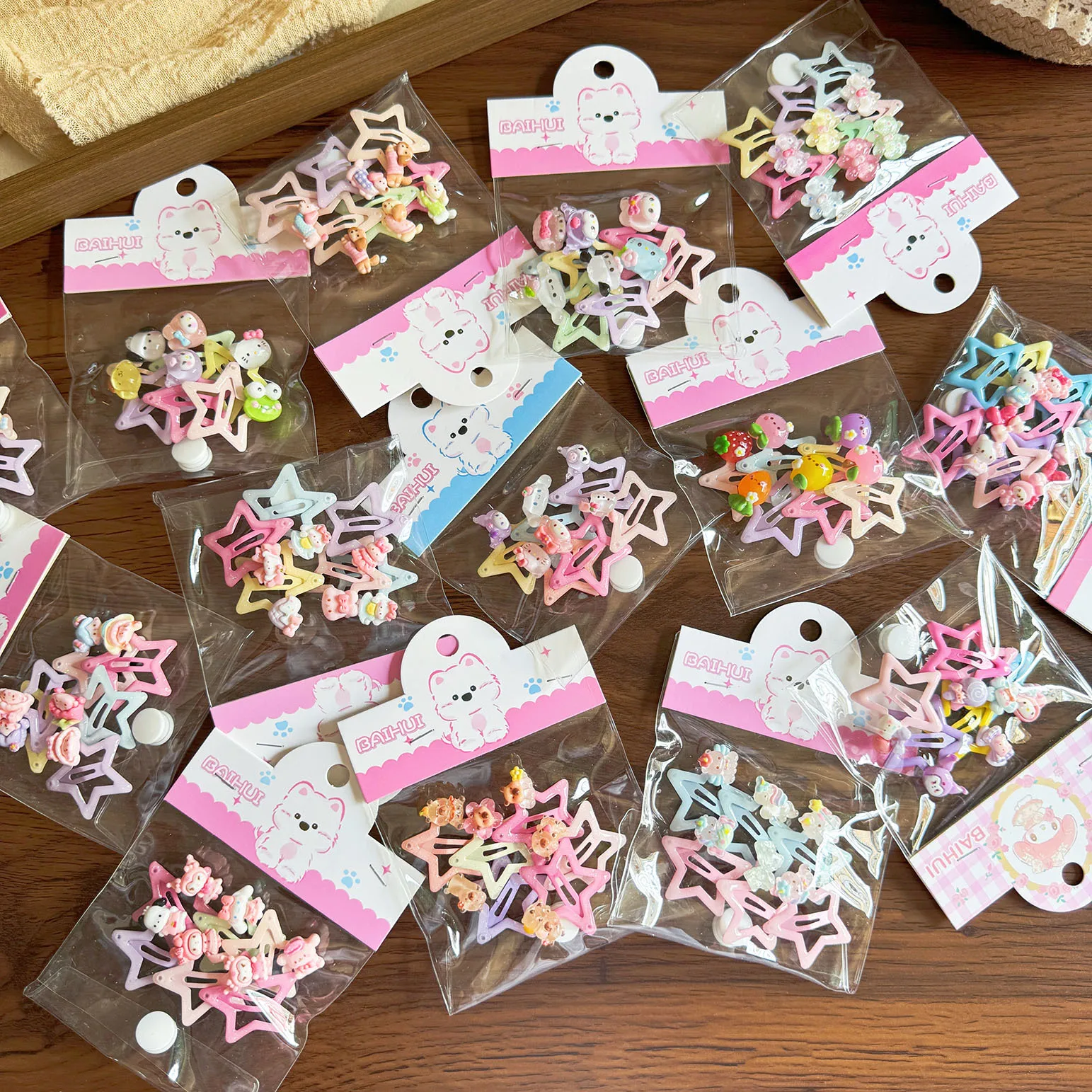 6pcs Children's Colorful Cartoon Character Bb Clip Set Girl Animal Bow Tie Cute Basic Hairpin
6pcs Children's Colorful Cartoon Character Bb Clip Set Girl Animal Bow Tie Cute Basic Hairpin