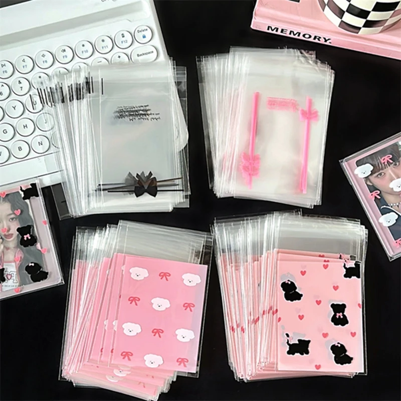 50 Pcs/set Cute Cartoon Puppy Dog Transparent Self Sealing Bag Minimalist Small Card Storage Protective Case Girl Guka Points
50 Pcs/set Cute Cartoon Puppy Dog Transparent Self Sealing Bag Minimalist Small Card Storage Protective Case Girl Guka Points