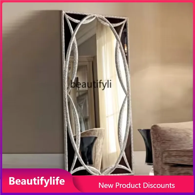 A17 European Style Postmodern Dressing Mirror Solid Wood Carved Decorative Mirror Villa Bedroom Fitting Mirror
A17 European Style Postmodern Dressing Mirror Solid Wood Carved Decorative Mirror Villa Bedroom Fitting Mirror