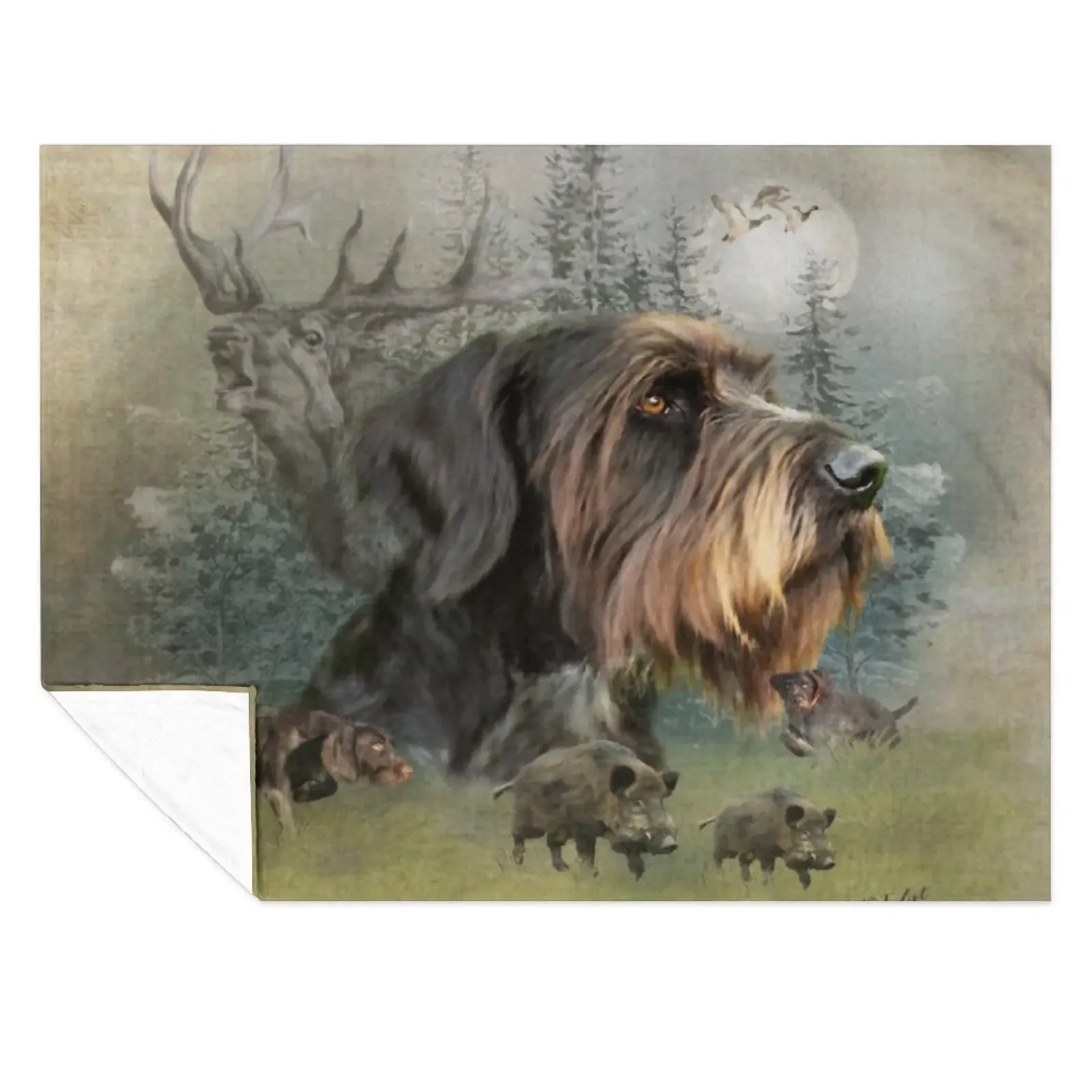 German Wirehaired Pointer, Boar Hunting Throw Blanket for sofa Travel sofa bed For Decorative Sofa Blankets
German Wirehaired Pointer, Boar Hunting Throw Blanket for sofa Travel sofa bed For Decorative Sofa Blankets