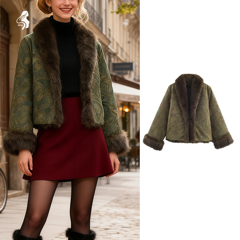 Fashionable Womens Short Embroidered Reversible Coat Embroidery Details Versatile Coat Suitable For Work And Date Outfits
Fashionable Womens Short Embroidered Reversible Coat Embroidery Details Versatile Coat Suitable For Work And Date Outfits