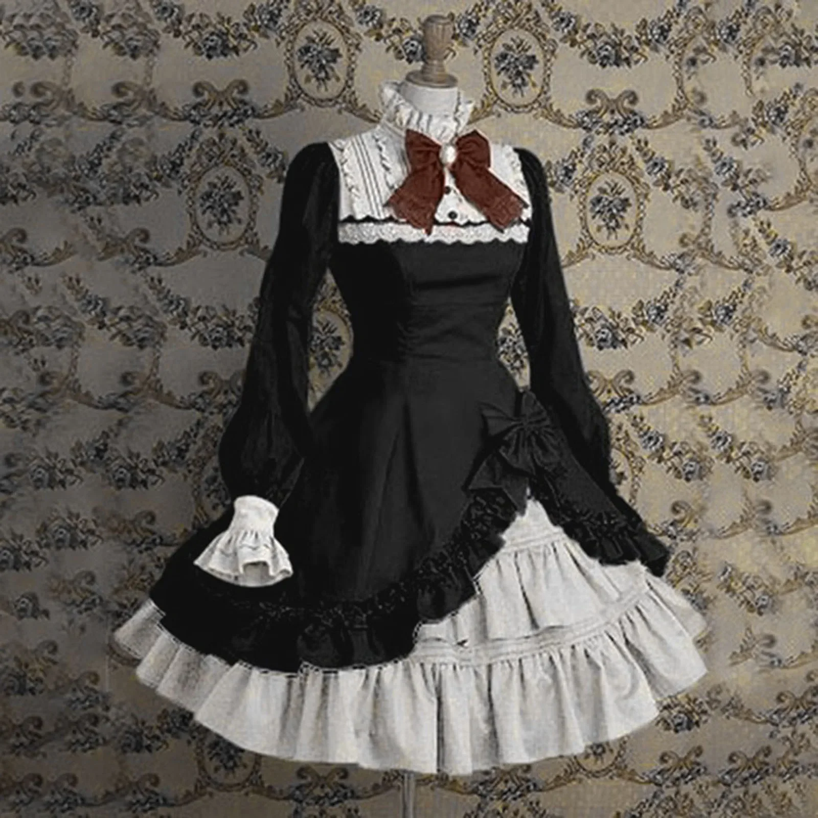 Lolita Dress For Women Cute Girls Lovely Maid Dress Vintage Ruffles Lace Medieval Elegant Party Dresses Cosplay Costume
Lolita Dress For Women Cute Girls Lovely Maid Dress Vintage Ruffles Lace Medieval Elegant Party Dresses Cosplay Costume