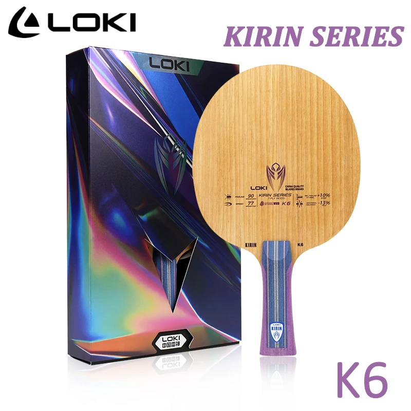 LOKI K6 Table Tennis Blade 7-Ply Pure Wood Ping Pong Paddle Fast Attack OFF+ Table Tennis Racket for All Players FL/CS 79-84g
LOKI K6 Table Tennis Blade 7-Ply Pure Wood Ping Pong Paddle Fast Attack OFF+ Table Tennis Racket for All Players FL/CS 79-84g