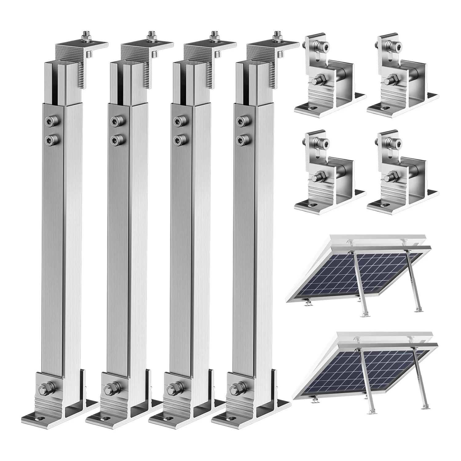 Solar Panel Tilt Mount Brackets Aluminum Alloy Bracket For RV Roof Boat 50-400W Panels Adjustable Solar Panel Foot Mount
Solar Panel Tilt Mount Brackets Aluminum Alloy Bracket For RV Roof Boat 50-400W Panels Adjustable Solar Panel Foot Mount