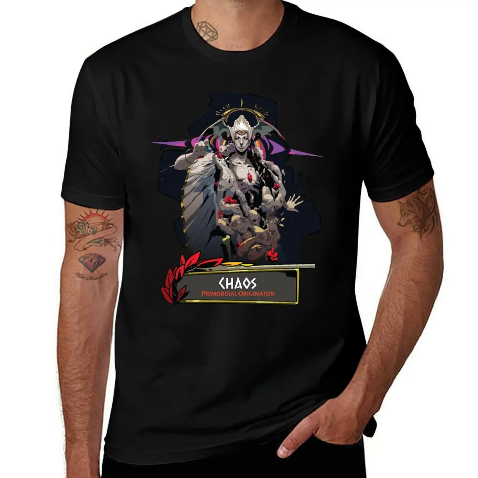 Hades (Game) - Chaos, Primordial Originator T-Shirt Retro Graphic Print T-Shirt
Hades (Game) - Chaos, Primordial Originator T-Shirt Retro Graphic Print T-Shirt