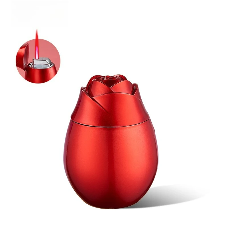 New Rose Design Inflatable Lighter Windproof Direct Spray Red Flame High Beauty Outdoor Lighter Smoking Accessories Gift
New Rose Design Inflatable Lighter Windproof Direct Spray Red Flame High Beauty Outdoor Lighter Smoking Accessories Gift