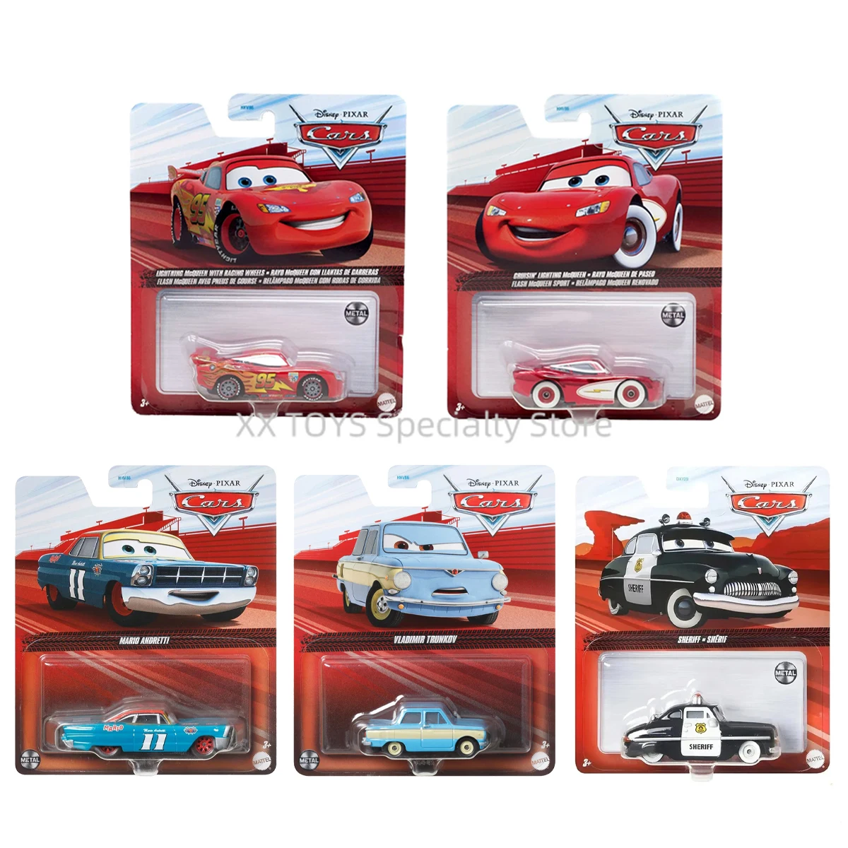 Disney Pixar Cars Rusteze Lightning McQueen Metal Sheriff 1:55 Scale Die-Cast Character Vehicles Boys' Collectible Cars Toys
Disney Pixar Cars Rusteze Lightning McQueen Metal Sheriff 1:55 Scale Die-Cast Character Vehicles Boys' Collectible Cars Toys
