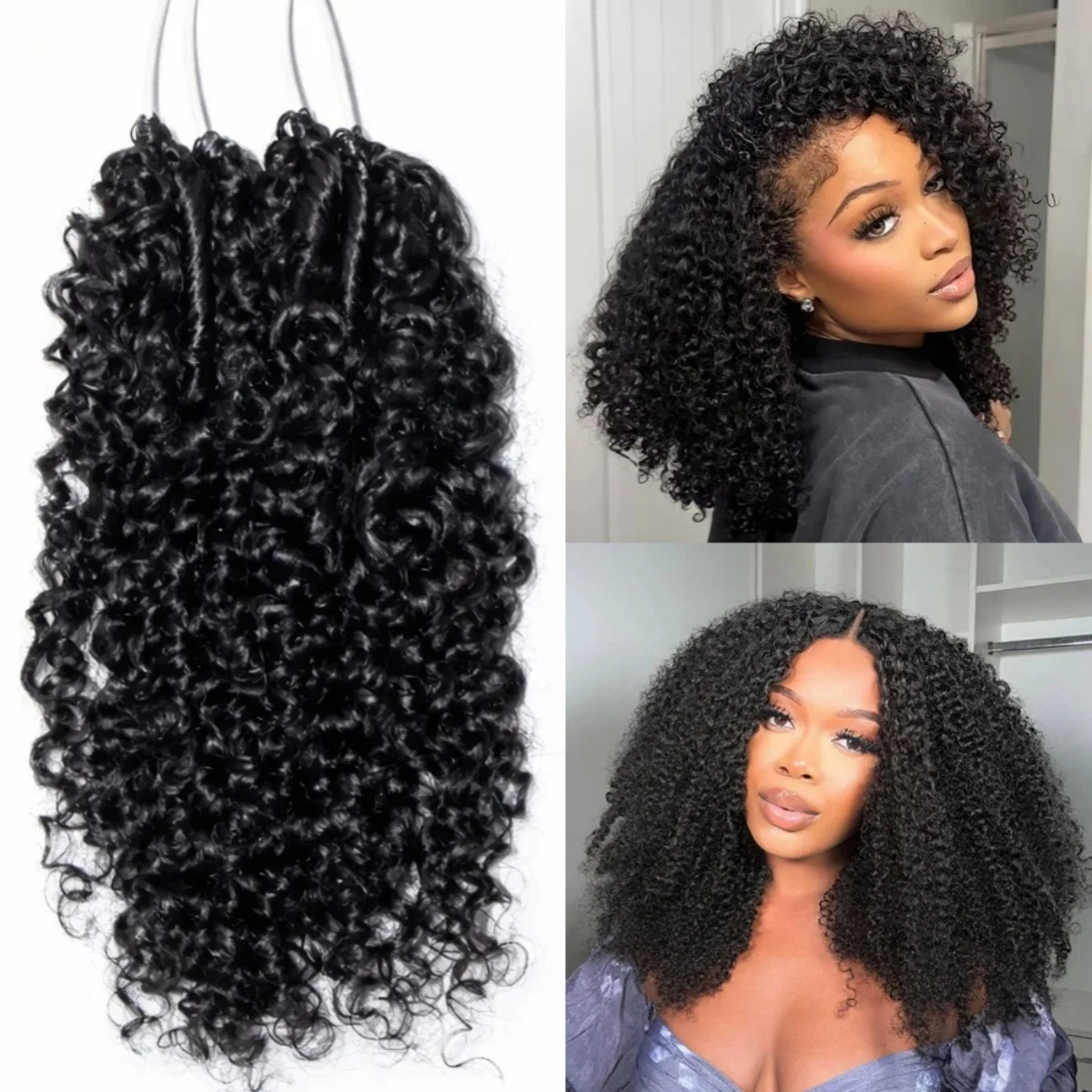 Бесшовные невидимые пряди для наращивания волос, предварительно разделенные, в форме перьев, маленькие спиральные кудри, крючковое плетение, натуральные человеческие волосы с нитью для женщин
Бесшовные невидимые пряди для наращивания волос, предварительно разделенные, в форме перьев, маленькие спиральные кудри, крючковое плетение, натуральные человеческие волосы с нитью для женщин